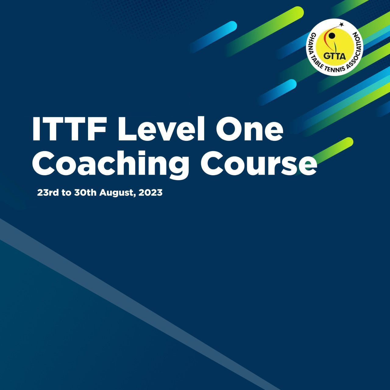 Ghana Table Tennis Association To Organize ITTF Level One Coaching