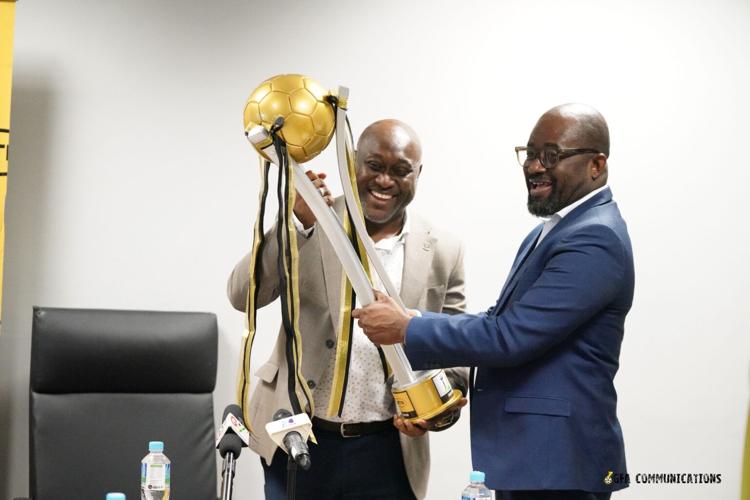 GFA President Kurt-Okraku Presents MTN FA Cup Trophy To University Of ...